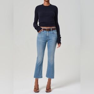 Citizens Of Humanity Mid-rise Crop Fray Isola Jeans In Tahiti 34
